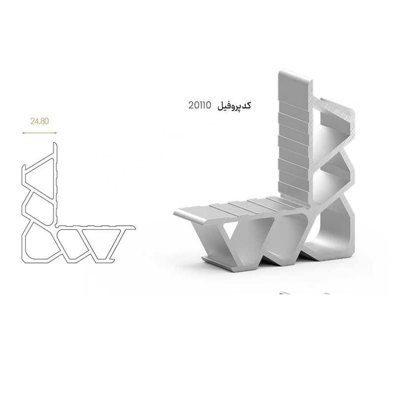 فیکسر آلومینیومی پانچی (Lx24.8)